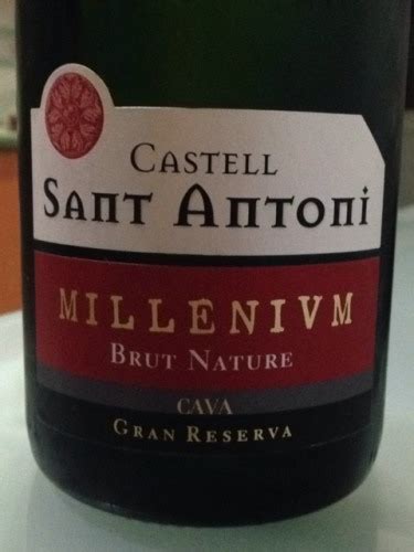 Castell Sant Antoni Cava Millenivm Gran Reserva Brut Nature Vivino Brasil