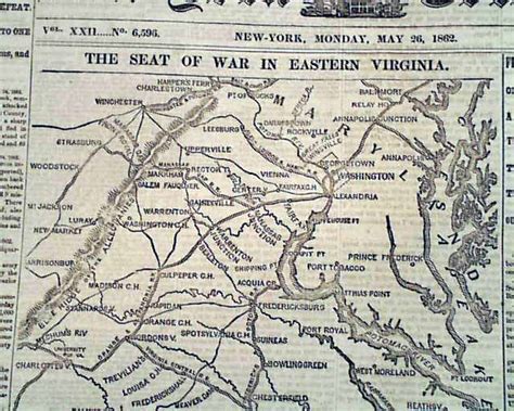 St Battle Of Winchester Virginia Map New Bern Nc More Civil War