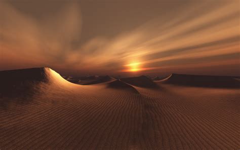 Wallpaper Sunlight Landscape Sunset Sand Sunrise Desert Horizon