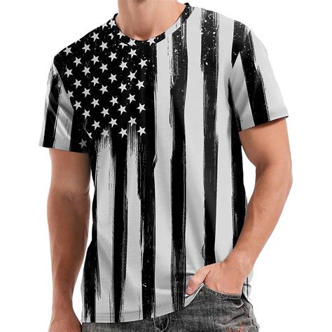 Charmgo Mens Shirts Clearance Items Mens Summer Independence Day