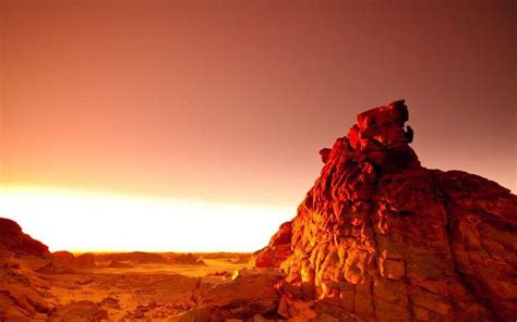 photography, Landscape, Sunset, Rock, Desert, Orange Wallpapers HD ...