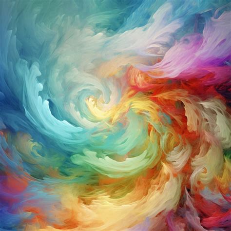 Premium AI Image | A colorful painting with a swirl of light and dark ...