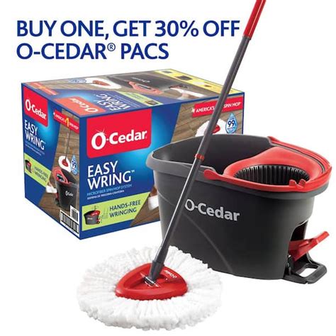 O Cedar Easywring Microfiber Spin Mop With Bucket System The