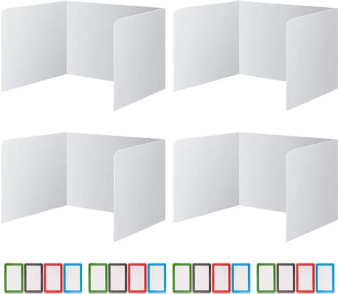 Honatrv U Förmiger Trennwand 4 Stück Trennwand für Schreibtisch 42