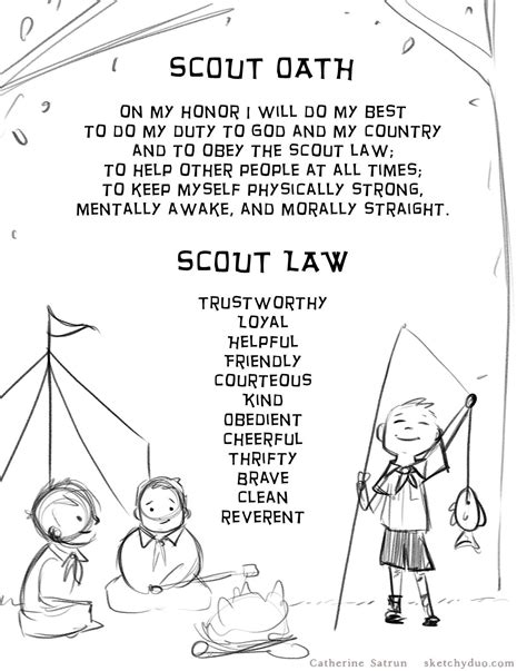 ️Cub Scout Oath Coloring Page Free Download| Goodimg.co