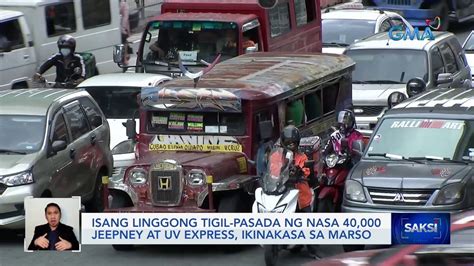 Isang Linggong Tigil Pasada Ng Nasa Jeepney At Uv Express