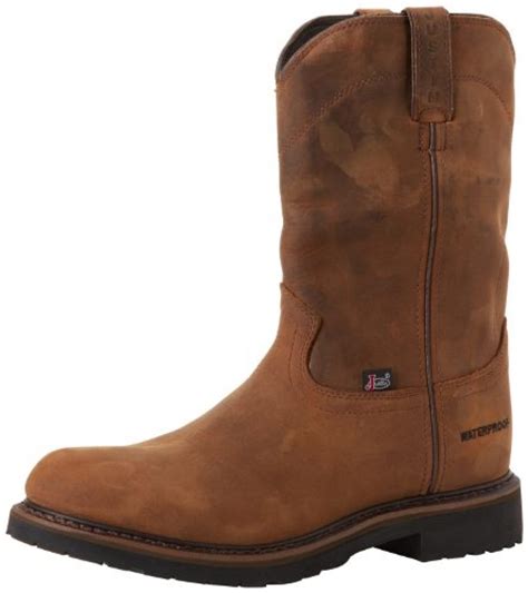 Justin Original Work Boots Mens Worker II Waterproof Work Boot - Sturdy ...