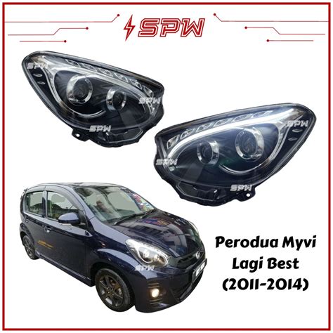 Perodua Myvi Lagi Best Head Lamp Head Light 2011 To 2014 LED Light