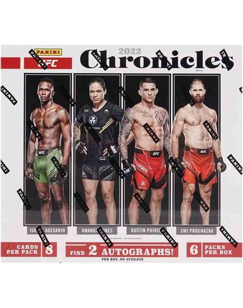 Panini Ufc Chronicles Hobby Box Diggaz Trading Cards