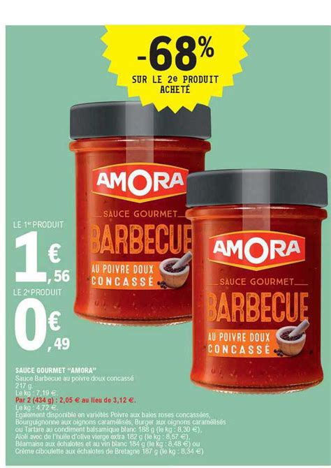 Promo Sauce Gourmet Amora Chez E Leclerc Icatalogue Fr