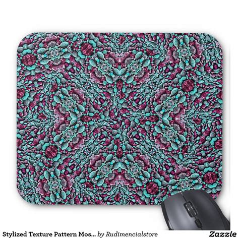 Stylized Texture Pattern Mosaic Mouse Pad Textures Patterns Mouse