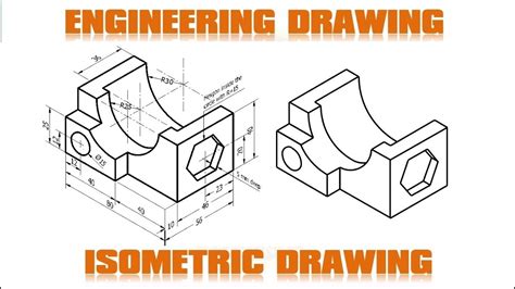 Engineering Drawing Isometric Youtube