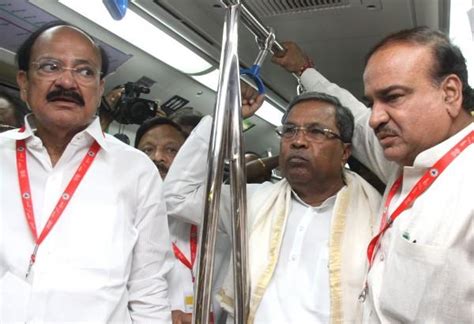 Siddaramaiah Venkaiah Naidu Flag Off South Indias First Underground