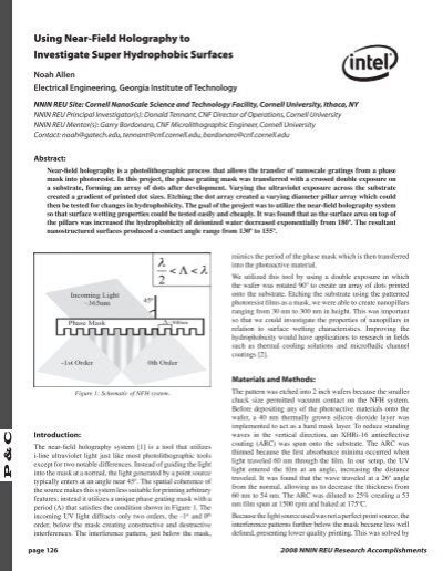 Page 126 National Nanotechnology Infrastructure Network