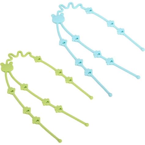 Lot De 4 Attache Sucette Réglable Pour Bébés Garçons Et Filles