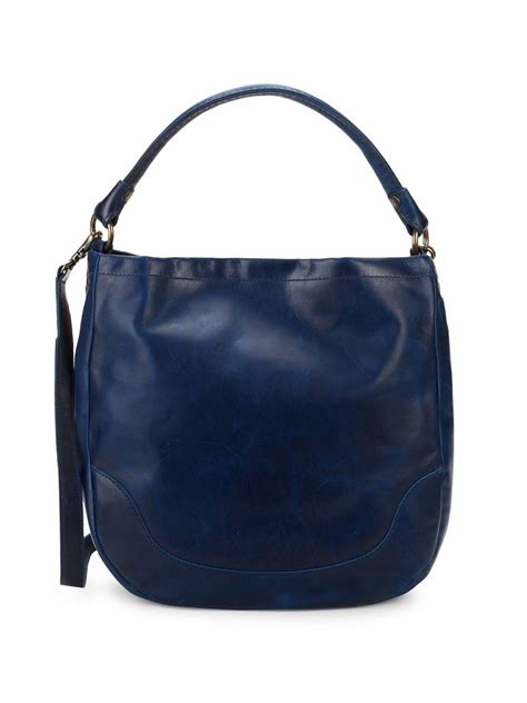 Frye Melissa Leather Hobo Bag In Blue Lyst