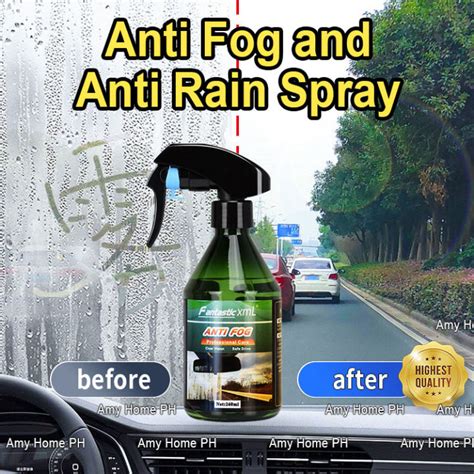 Long Lasting Anti Fog And Anti Rain Spray 260ml Windshield Hydrophobic Clean Spray Glass Ceramic