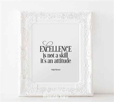 Excellence Skill Printable Digital Poster Ralph Marston Digital ...