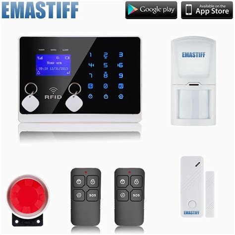 Gsm Rfid Alarm System With Touch Screen And App Control Best Smart