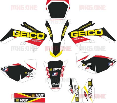 Honda Crf 250 2004 2009 Crf 450 2005 2008 Stickers Set Mxgone Best