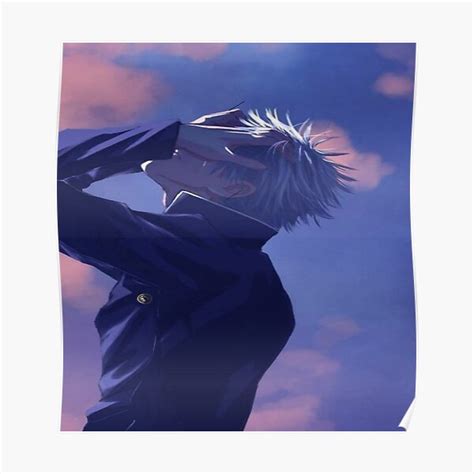 Jujutsu Kaisen Satoru Gojo Poster For Sale By Christiansee Redbubble