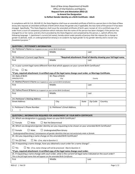 Form Reg L2 Fill Out Sign Online And Download Printable Pdf New Jersey Templateroller