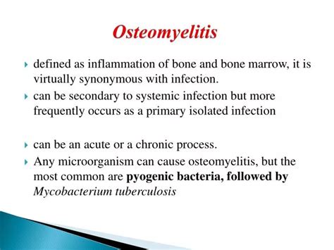 Ppt Osteomyelitis Powerpoint Presentation Free Download Id1794294