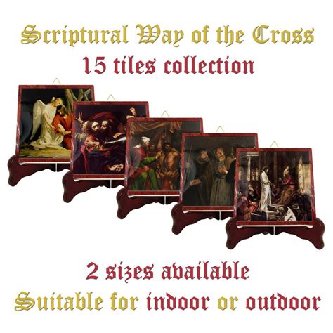 Scriptural Way Of The Cross Stations Of The Cross 15 Tiles Collection 2