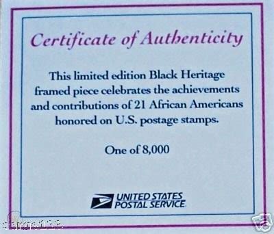 Official USPS Black Heritage Stamps Framed Collection | #37497287