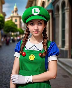 Female Luigi Costume Face Swap Id