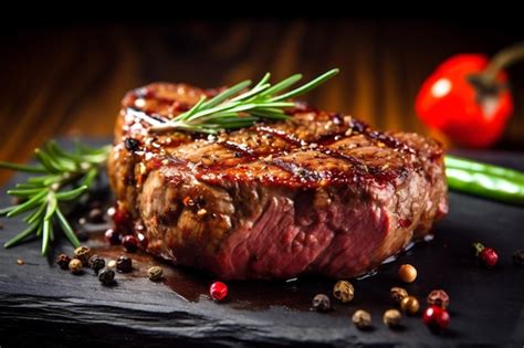 Premium Photo Fried Red Meat Beefsteak Beef Steak Raw Grill