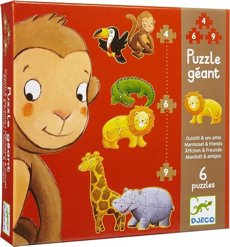 Puzzle Gigante Monito Y Amigos Dos Cachorritos