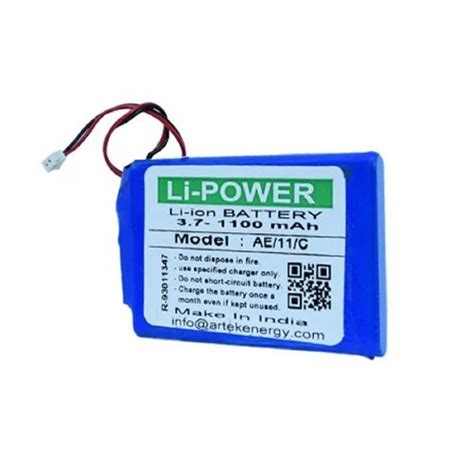 Li Ion 3 7V 1100 MAh Rechargeable Battery At Rs 115 Lithium Ion