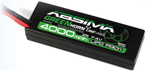 Absima Batterie Lipo Stick Pack V C Hardcase Avec Fiche Deans