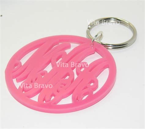 Monogram Keychain Acrylic