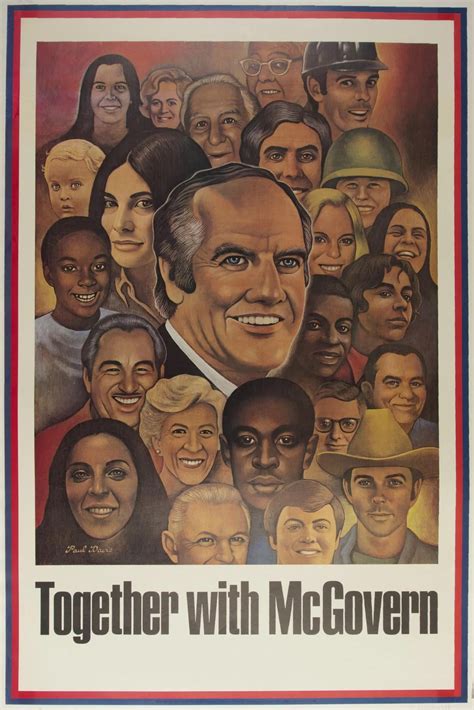 George McGovern - 1972 campaign posters : r/AlmostPresidents