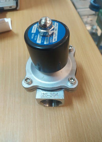 Jual Solenoid Valve Stainless SS304 AC 220V DC 24 Drat 1 Inch Di