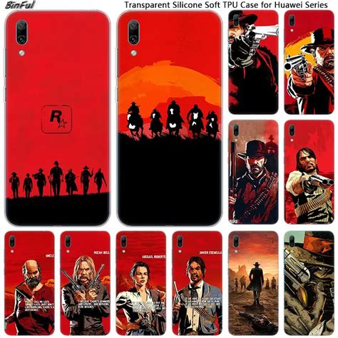 Video Games Red Dead Redemption Soft Silicone Phone Case For Huawei Mate 10 20 Lite Pro Enjoy 9s