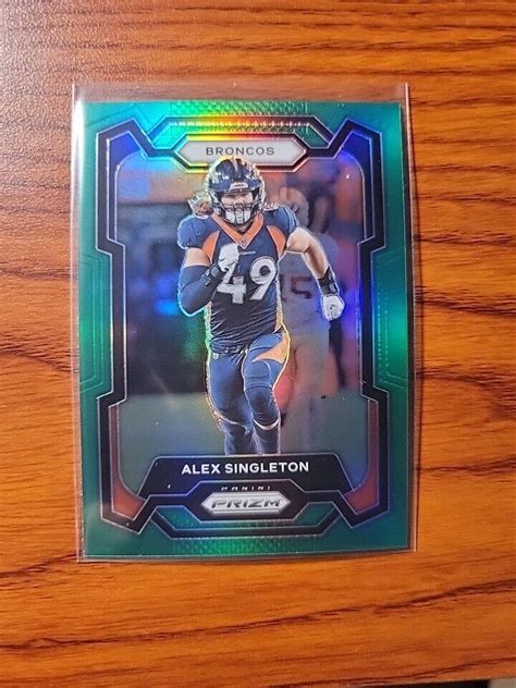 Panini Prizm Football Greenprizm Alex Singleton Denver Broncos