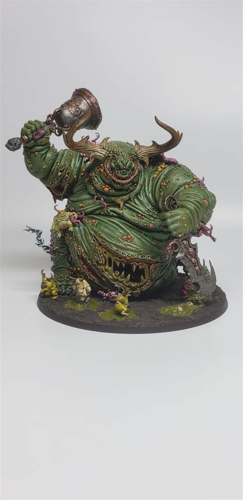 Fully Magnetized Great Unclean One Rotigus Nurgling Swarm Ready For