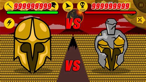 99999 HP GOLDEN SPEARTON VS 99999 HP ZOMBIE SPEARTON STICK WAR LEGACY