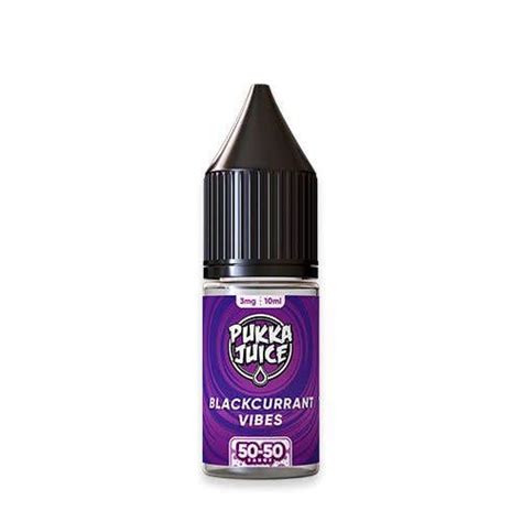 Pukka Juice Blackcurrant Vibes Freebase E Liquid Vape Uk