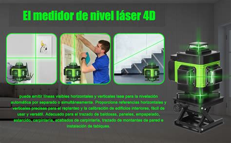 Geevorks Nivel L Ser Autonivelante D L Neas Laser Nivel Verde