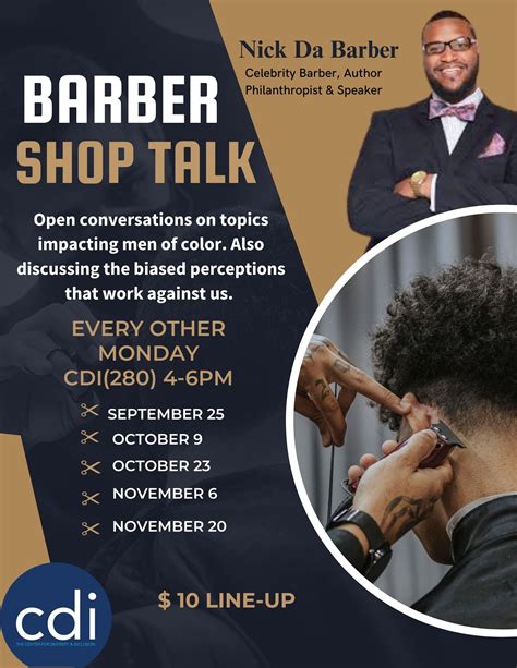 Barber Shop Talk Calendar Xavier University