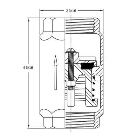 No-Lead Brass Water Well Pump Check Valve - Premium Residential Valves ...