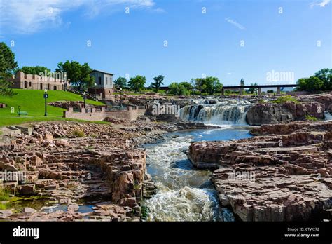 Falls On The Big Sioux River Falls Park Sioux Falls South Dakota