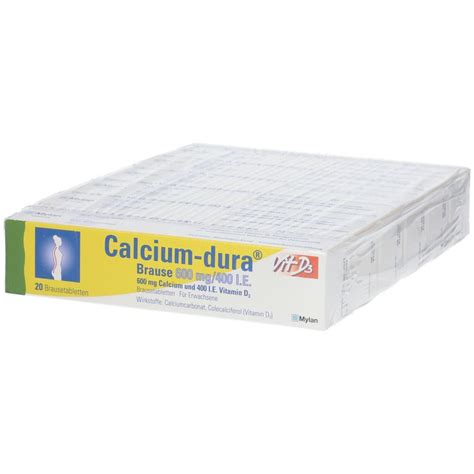 Calcium Dura Vit D3 600 Mg 400 I E Brausetabletten 120 St SHOP APOTHEKE