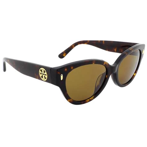 Tory Burch Womens Cat Eye Sunglasses Ty 7168u Polarized Dark Tortoise 52mm Frames