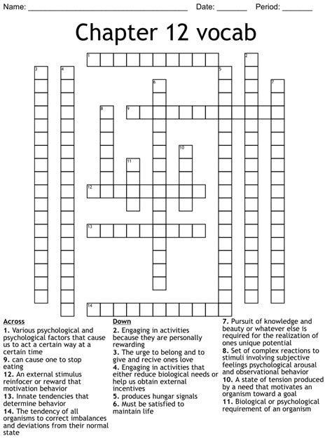 Motivation And Emotion Chpt 8 Word Scramble Wordmint