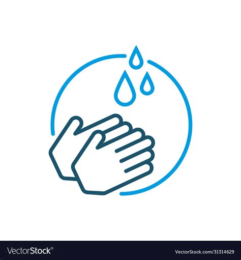 Hand Washing Icon Royalty Free Vector Image Vectorstock